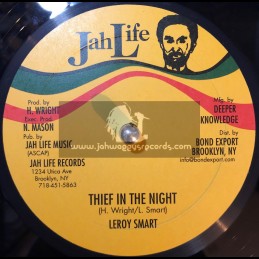 Jah Life Records-10"-Thief In The Night + Warrior / Leroy Smart