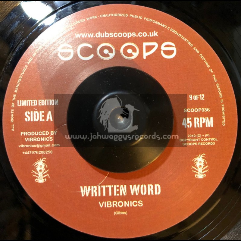 SCOOPS-7"-WRITTEN WORD / VIBRONICS