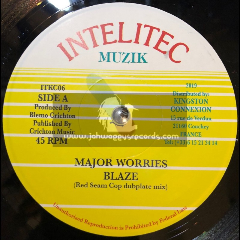Intelitec Muzik-7"-Blaze / Major Worries - Red Seam Cop Dubplate Mix