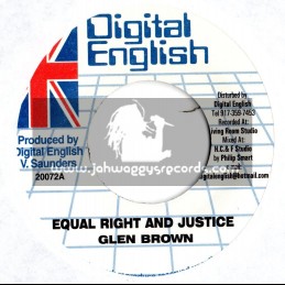 Digital  English-7"-Equal right & justice / Glen Brown