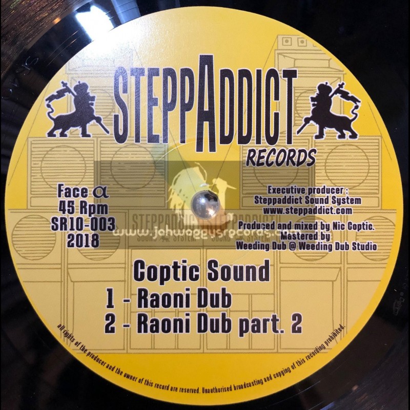 SteppAddict Records-10"-Raoni Dub / Coptic Sound + Higher Soul / Wise Rockers