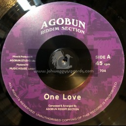 Agobun Riddim Section Records-7"-One Love / Agobun Riddim Section 
