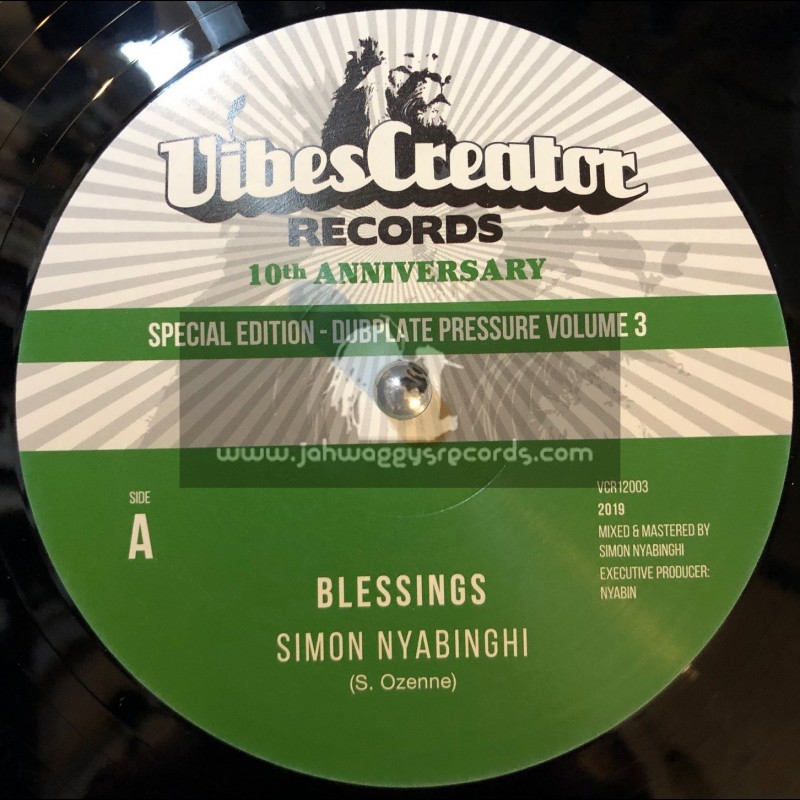 Vibes Creator Records-12"-Blessings / Simon Nyabinghi + Clean Up / Simon Nyabinghi