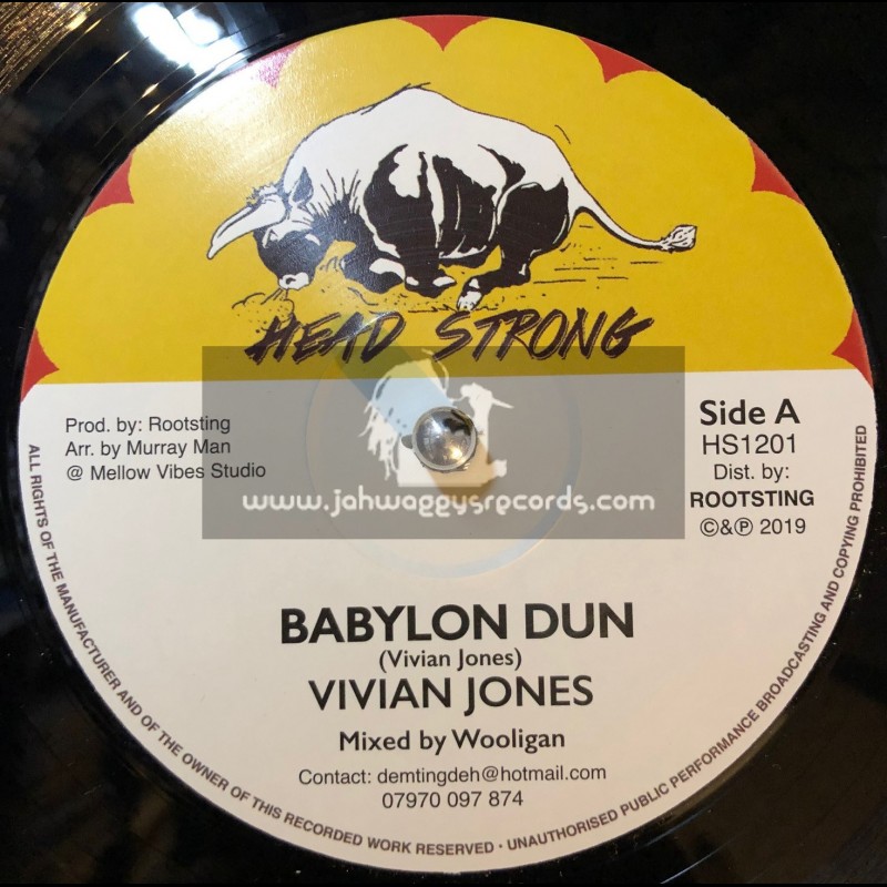 Head Strong-12"-Babylon Dun / Vivian Jones + Hard Shell / Vin Gordon