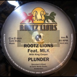 Rootz Lions-7"-Plunder / Rootz Lions Feat. MLK