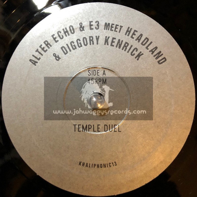 Khaliphonic Records-10"-Temple Duel / Alter Echo And e3 Meet Headland And Diggory Kenrick