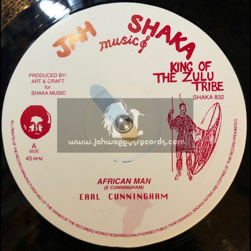 Jah Shaka Music-12"-African Man / Earl Cunningham