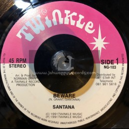 Twinkle Music-7"-Beware / Santana