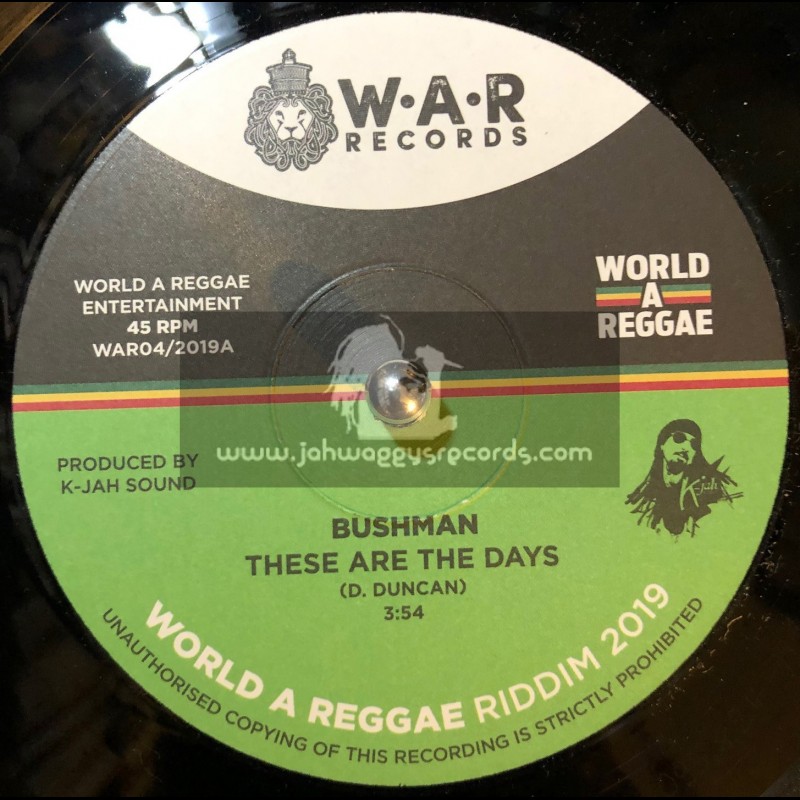 World A Reggae-7"-These Are The Days / Bushman + Self Evident / Christos DC ‎