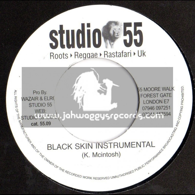 Studio 55-7"-Black Skin Instrumental + Dub Mix