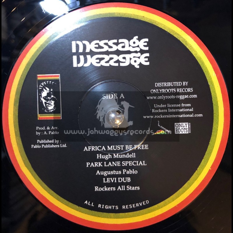 Message-10"-Africa Must Be Free / Hugh Mundell 