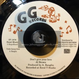GG Records-7"-Don't Give Your Love / Al Brown + Loving Dub / GG's All Stars