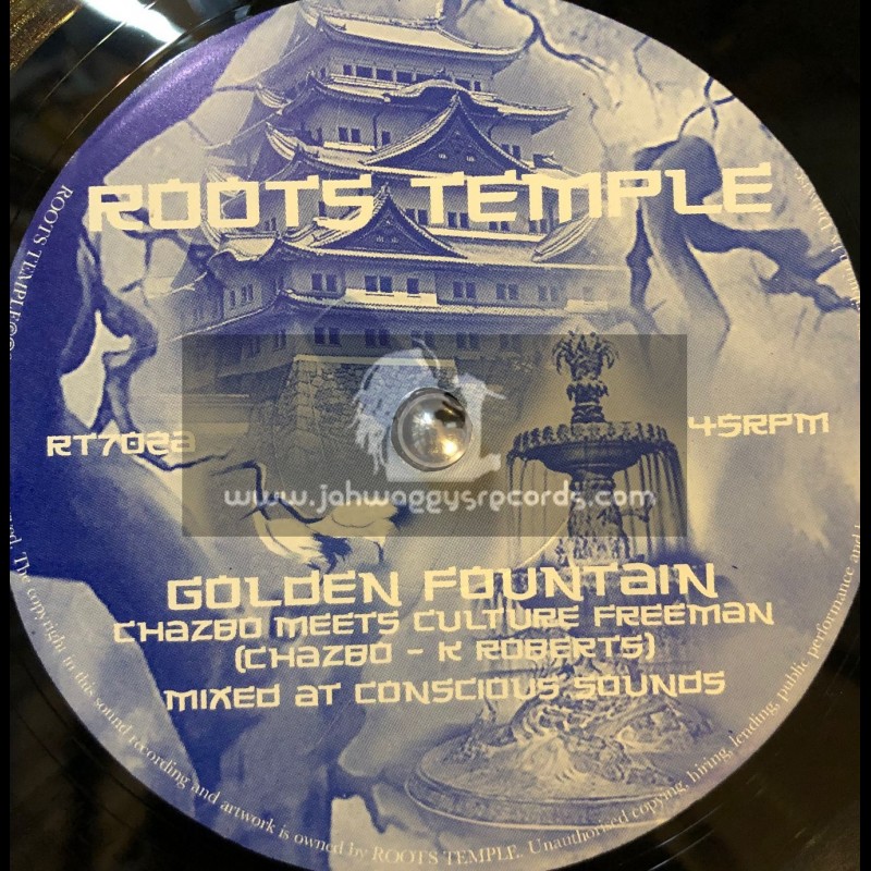 Roots Temple-7"-Golden Fountain / Chazbo Meets Culture Freeman