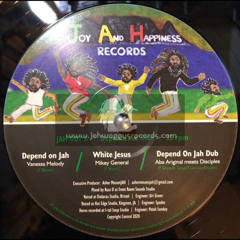 Joy And Happiness Records -12"-Depend On Jah Ep / Vanessa Melody,Mikey General,Ishabel,Danny Red, Aba-Ariginals & The Disciples