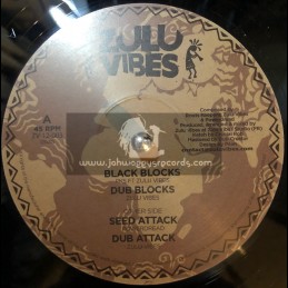 Zulu Vibes-12"-Black Blocks / Roots Keepers Ft Zulu Vibes + Seed Attack / Powerdread