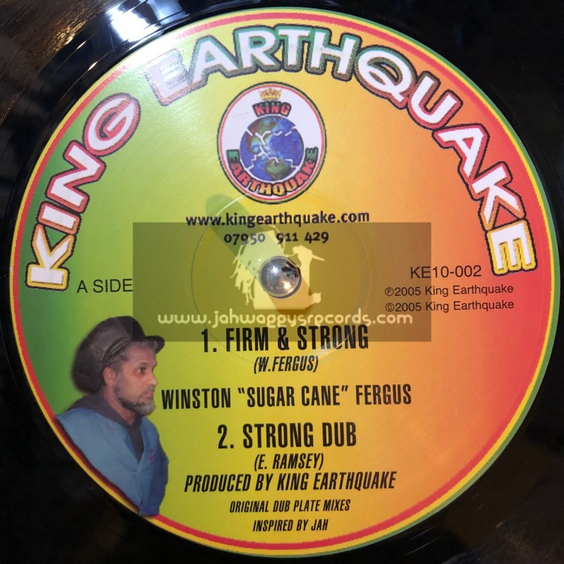 King Earthquake-10"-Firm & Strong / Winston Fergus + African Bredren /  Winston Fergus