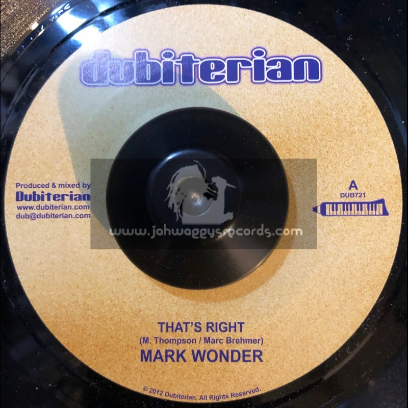 Dubiterian-7"-Thats Right / Mark Wonder