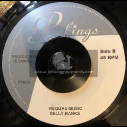 Peckings-7"-Reggae Music / Delly Ranks + Hustler Story / Dolomite