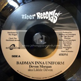 Tiger Records-7"-Badman Inna Uniform / Devon Morgan