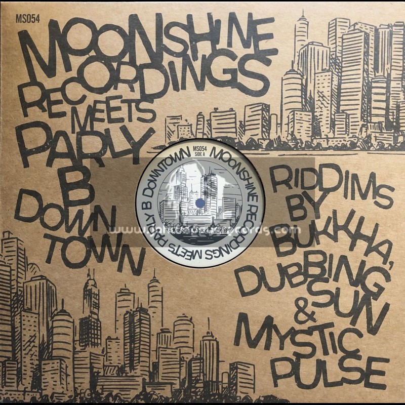 Moonshine Recordings-12"-Moonshine Recordings Meets Parly B Down Town - Riddims By Bukkha, Dubbing Sun & Mystic Pulse