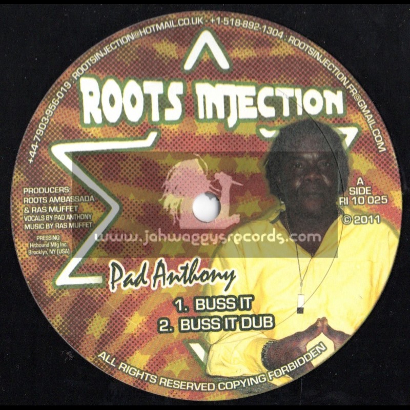 Roots Injection-10"-Buss It + Call My Name / Pad Anthony