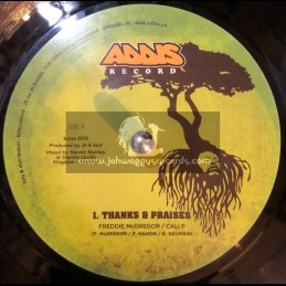 Addis Records-7"-Thanks & Praises / Freddie McGreggor & Cali P + Talk To Dem / Natty King & Daddy Rings