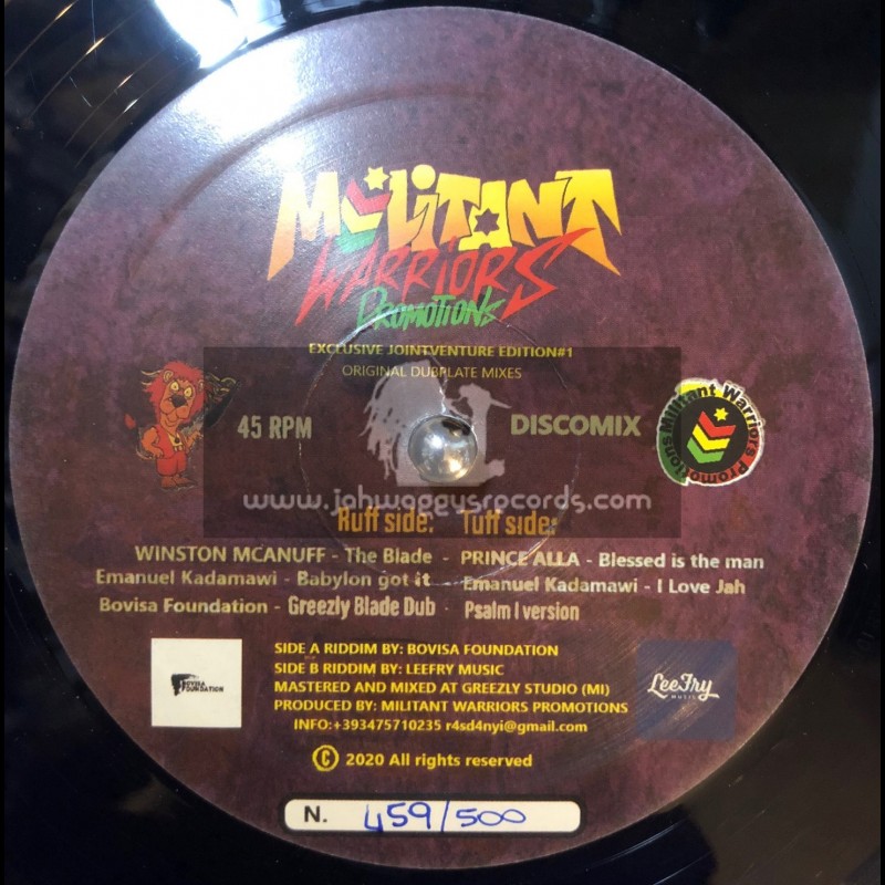 Militant Warriors Promotion-12"-The Blade / Winston Mcanuff + Blessed Is The Man / Prince Alla 