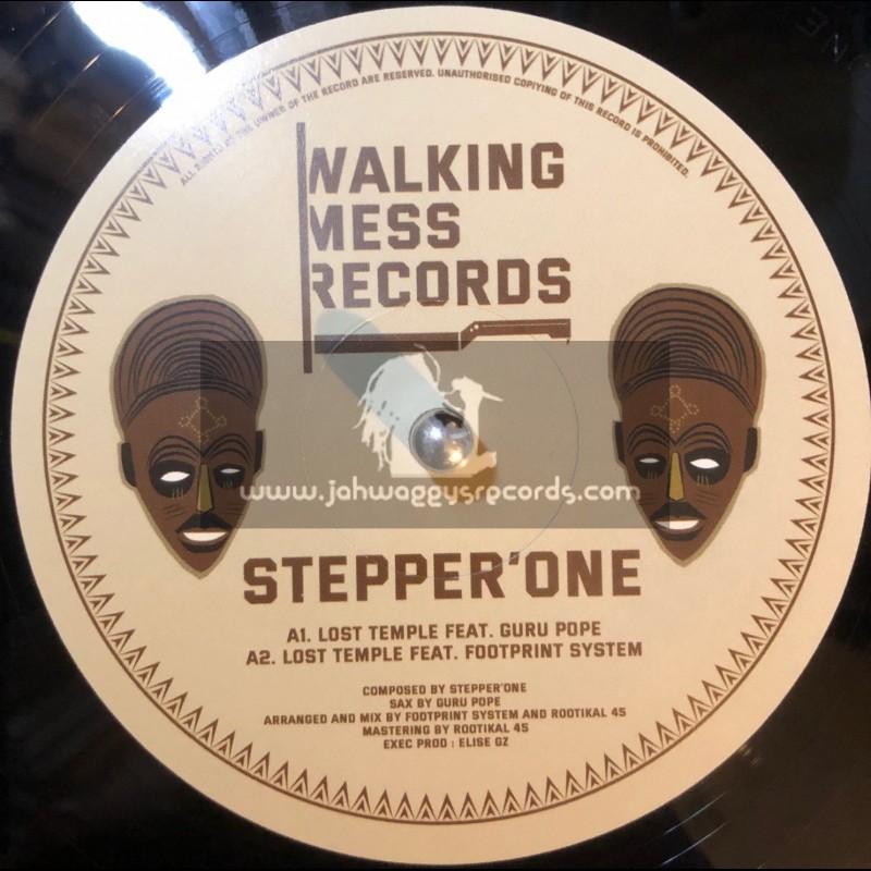 Walking Mess Records-12"-Stepper'One / Lost Temple Feat. Guru Pope