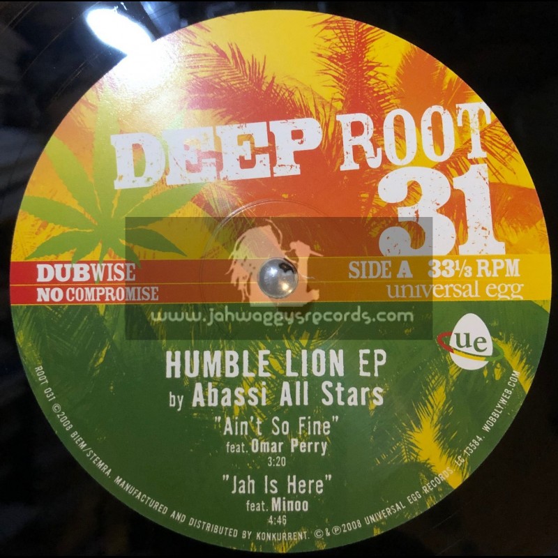 Deep Root-10"-Humble Lion EP,Feat Omar Perry,Minoo + Prince David-Abassi All Stars.