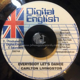 Digital English-7"-Everybody Lets Dance / Carlton Livingstone