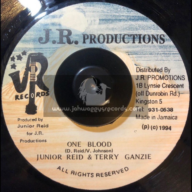 J.R. Productions-7"-One Blood (Remix) Junior Reid featuring Terry Ganzie + Strong Sexy Body / Devon Irie