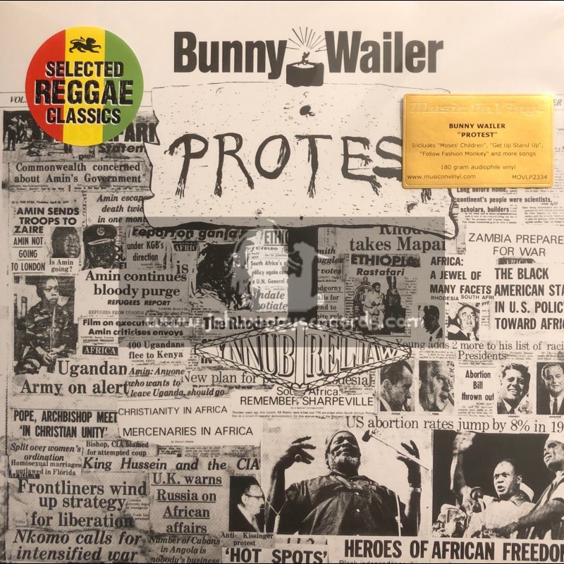 Island Records- Music On Vinyl-Lp-Protest / Bunny Wailer