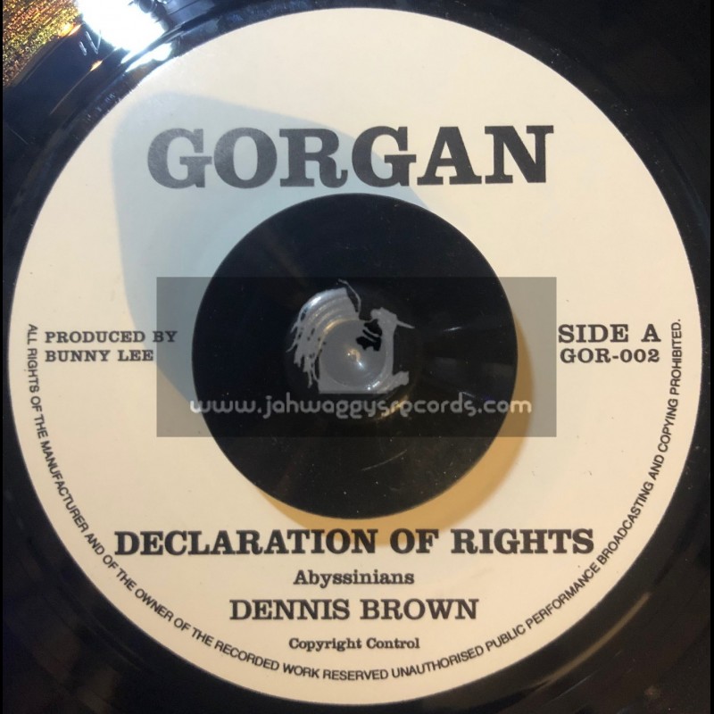 GORGAN-7"-DECLARATION OF RIGHTS / DENNIS BROWN