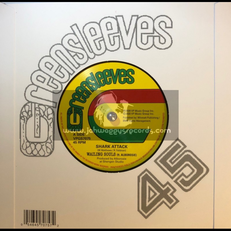Greensleeves Records-7"-Shark Attack / Wailing Souls Feat.Alborosie