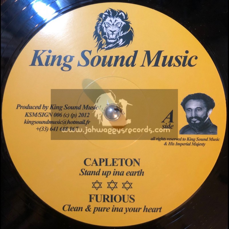 King Sound Music-12"-Stand Up Inna Earth / Capleton + Clean & Pure Inna Your Heart / Furious