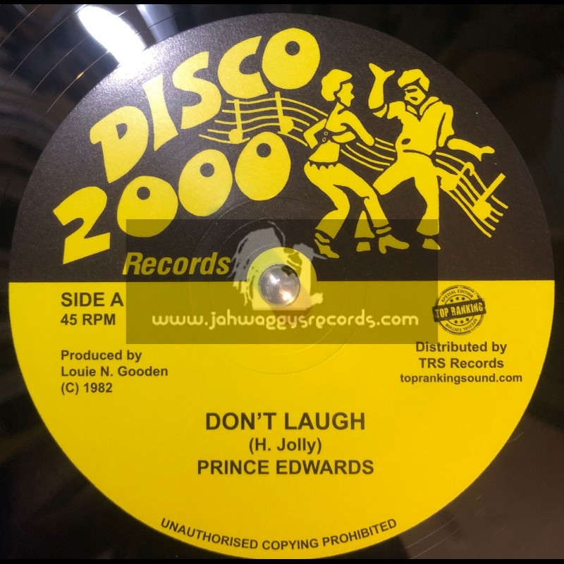 Disco 2000 Records-Top Ranking Sound-10"-Dont Laugh / Prince Edwards 