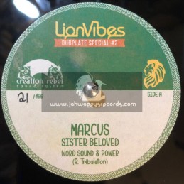 Lion Vibes-10"-Poly Vinyl Dubplate Special-2-Marcus / Sister Beloved Meets Word Sound & Power
