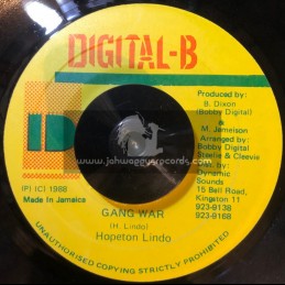 Digital-B-7"-Gang War / Hopeton Lindo 