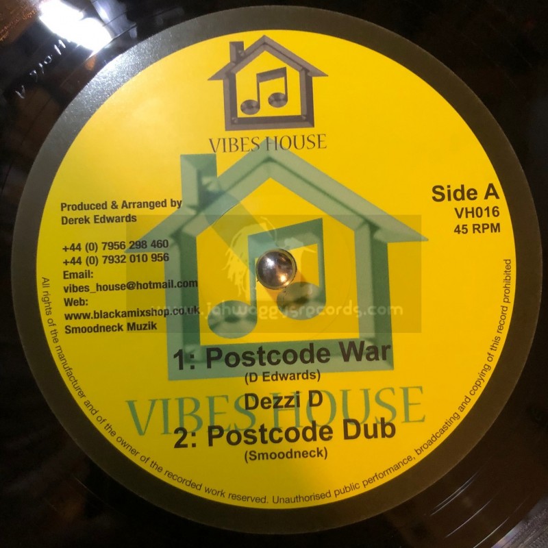 Vibes House-10"-Postcode War / Dezzi D + The Half Thats Never Been Told / Robert Emanuel
