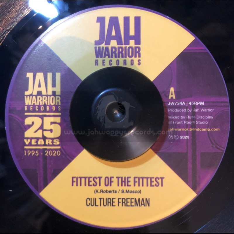 Jah Warrior Records-7"-Fittest Of The Fittest / Culture Freeman