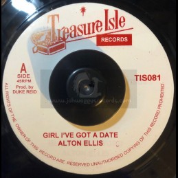 Treasure Isle-7"-Girl I ve Got A Date / Alton Ellis + Blackmans Word / Alton Ellis