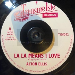 Treasure Isle-7"-La La Means I Love You / Alton Ellis + Passion Love / Melodians