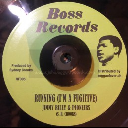 Boss Records-7"-Running (I'm A Fugitive) / Jimmy Riley & The Pioneers + In Action / Sydney Crooks All Stars