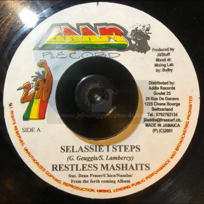 Addis Records-7"-Selassie I Steps / Restless Mashaits + Tribal African Rhythm / Restless Mashaits