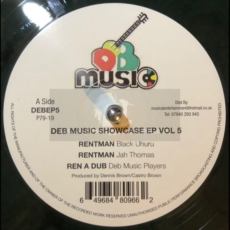 D.E.B. Music-12"-DEB Music Showcase Ep Vol 5-Rentman / Black Uhuru + Wood For My Fire / Black Uhuru