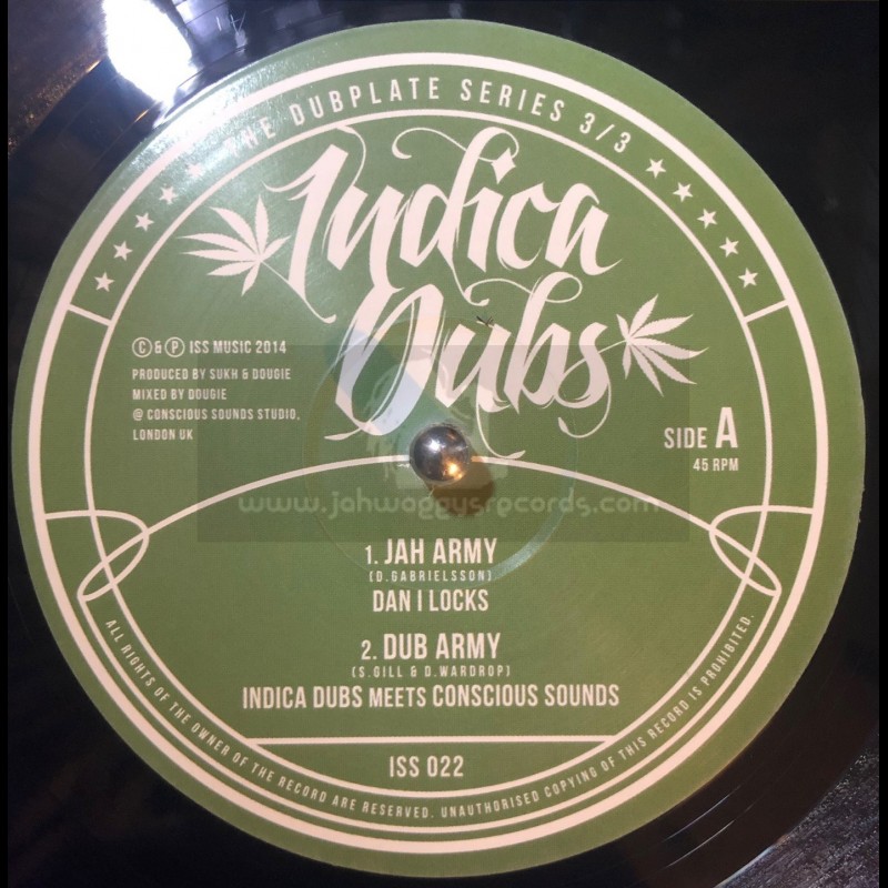 Indica Dubs-10"-Jah Army / Dan I Locks + March Of The Bushman / Indica Dubs Meets Conscious Sounds