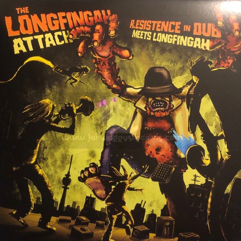 Guerilljah Productions-12"-The Longfingah Attack / R.esistence In Dub Meets Longfingah