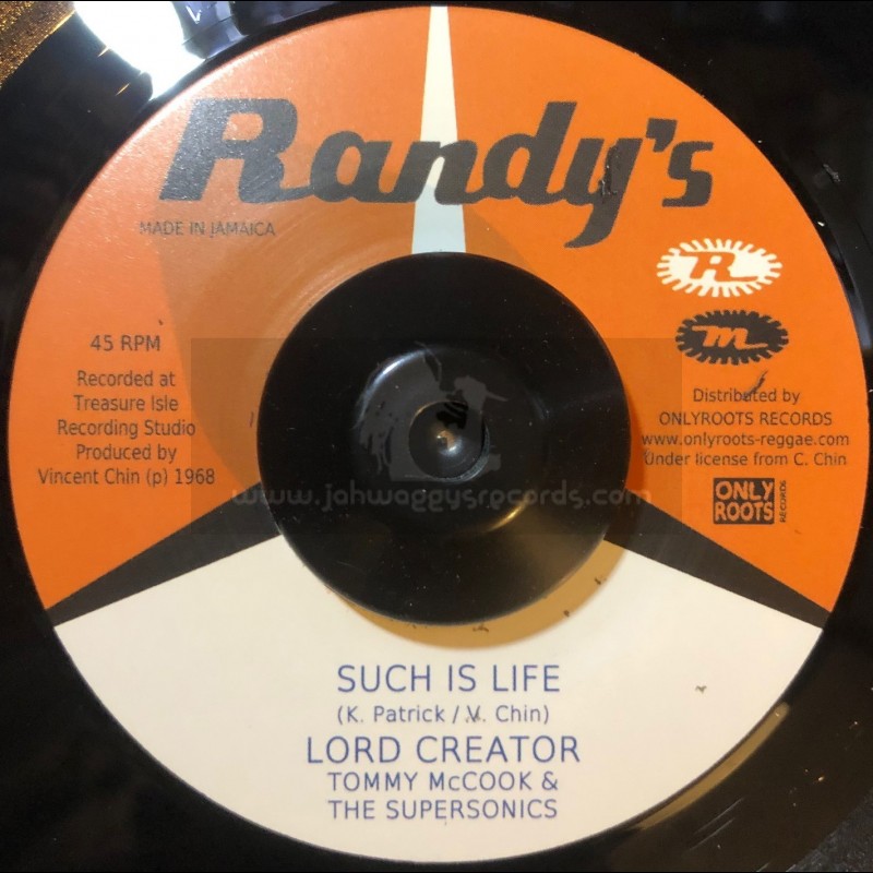 Randys-7"-Such Is Like / Lord Creator + Come Down 69 / Lord Creator Tommy McCook & The Supersonics