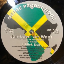 Merge Productions-10"-Jah Love We Want + Gold Of Sheba / Earl Sixteen