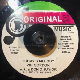 Original Music-7"-Todays Melody / Vin Gordon